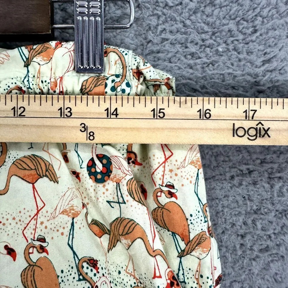 Threadless select pajama shorts flamingo feathered social‎ cotton USA beach - Picture 2 of 6